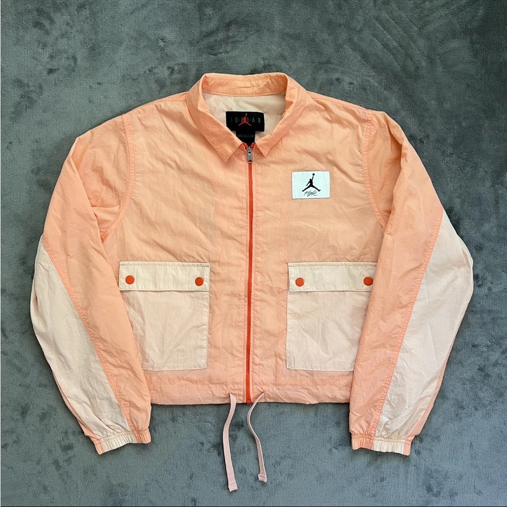 Jordan Essentials Woven Jacket - Pink DD6993-800 Size Large